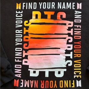 Official BTS Big Hit Speak Yourself World Tour Black Hoodie Size Medium